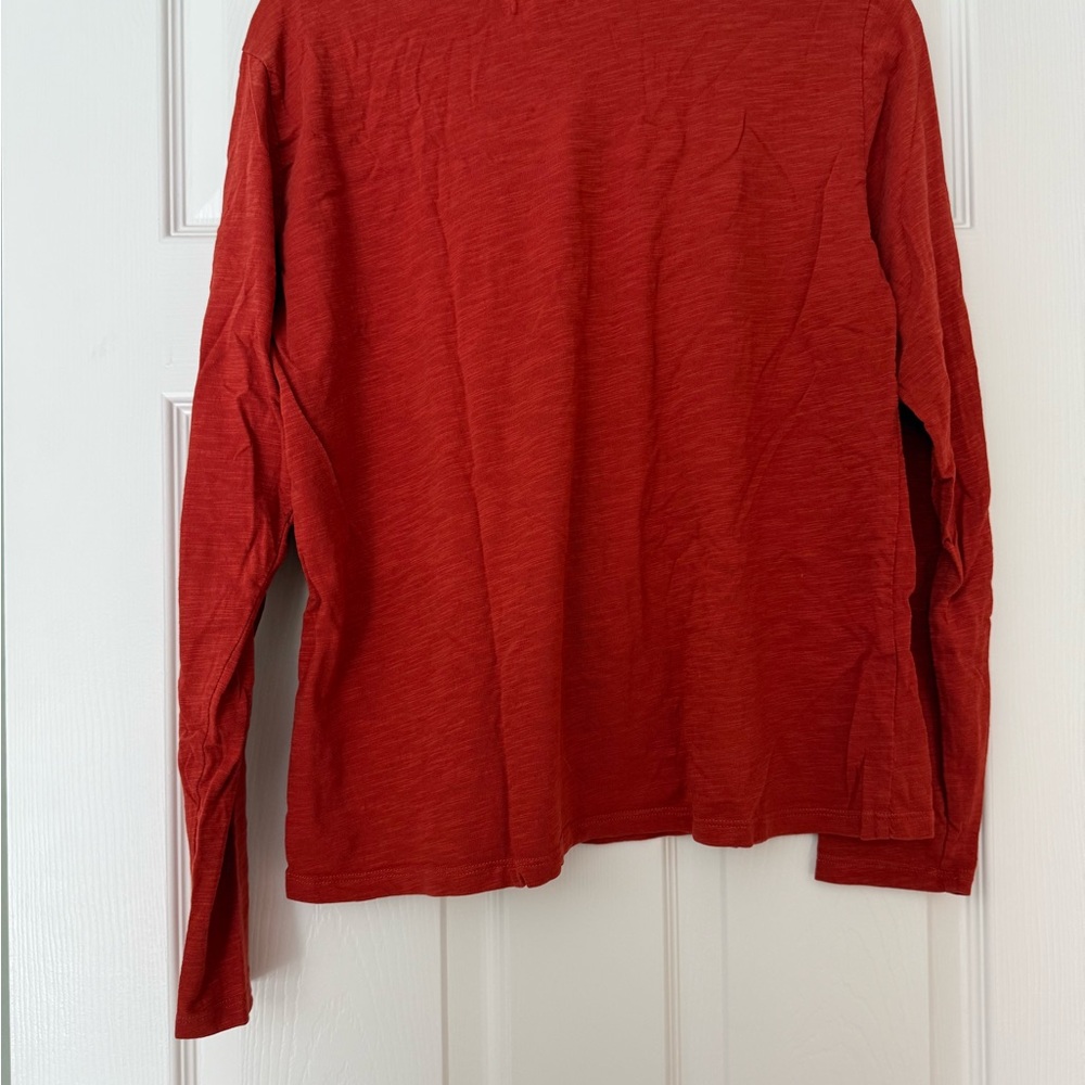 Pact Vibrant Red Long Sleeve Shirt - Picture 3 of 3